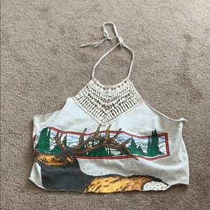 Furst Of a Kind crochet halter top